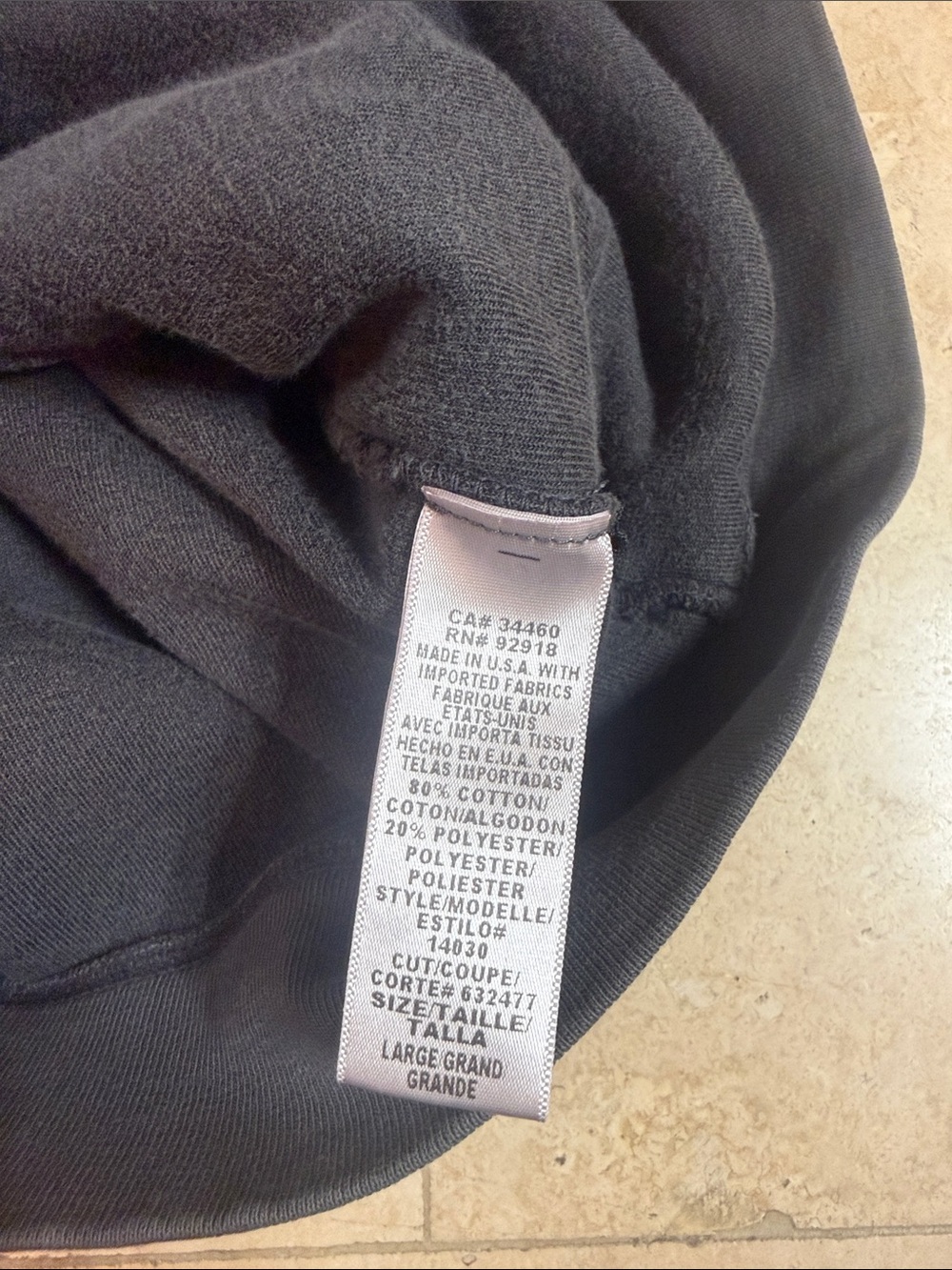 Juciy Charcoal Short Sleeve Velour Zip Hoodie! - Picture 4 of 4